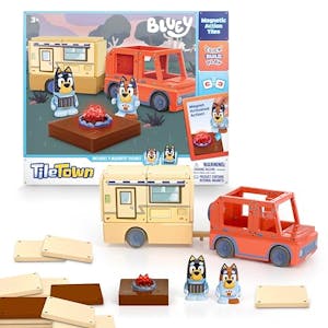 Bluey Heeler Camper Magnetic Tile Set