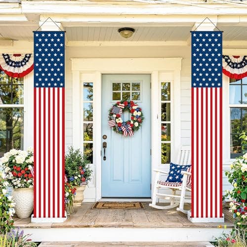 4th of July Porch Banners