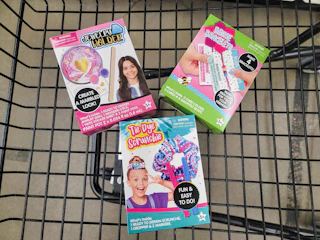 kids scrunchie, bracelet, and jewelry dish craft kits