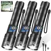 Rechargeable Flashlights 3-Pack