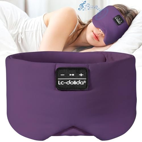 Sleep Mask With Bluetooth Headphones