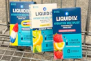 Three Liquid IV products in a shopping cart