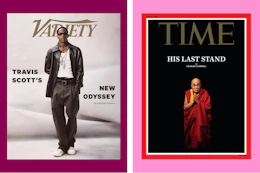 magazines on a grid