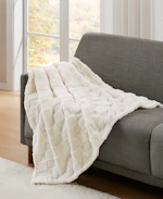 Cozy Check Jacquard Sherpa Throw