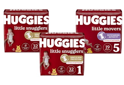 3 Huggies Diaper Packs
