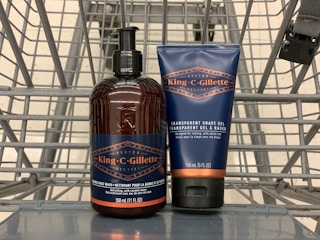king c gillette shaving gel and beard wash in grey walgreens cart