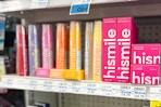hismile products on shelf at cvs