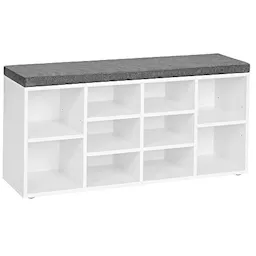 VASAGLE Shoe Bench with Cushion