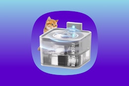 Cat Drinking Fountain, Only $18 With Amazon Coupon card image