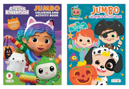 Halloween Jumbo Coloring Books