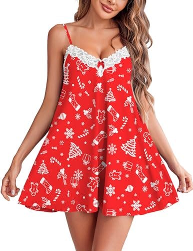 Ekouaer Women's Lace Nightgown