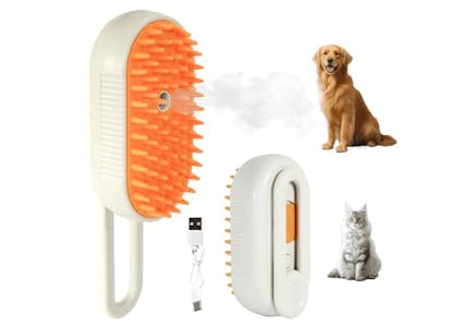 Rechargeable Pet Steam Brush