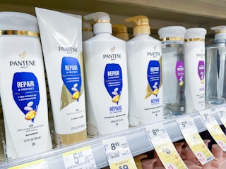 pantene shampoo on walgreens shelf