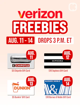 Get these Verizon Shine freebies this week