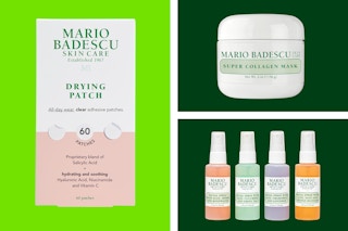 Mario Badescu  Skincare products green collage