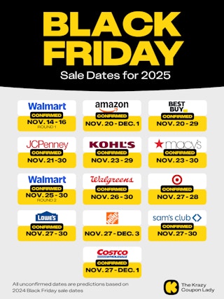 Black friday start dates
