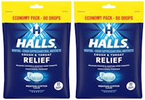 2 HALLS Cough Drop Bags