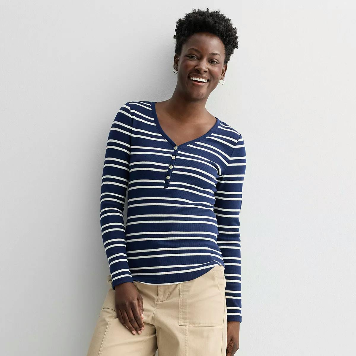 Women's Rib Long Sleeve Henley