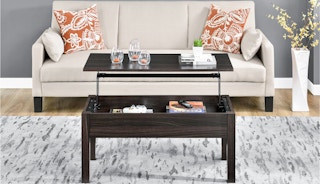 walmart mainstays lift top coffee table in espresso