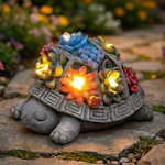 Solar Turtle Garden Statue