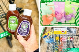 dollar tree melinda's, disney, beauty impressions 3-photo collage