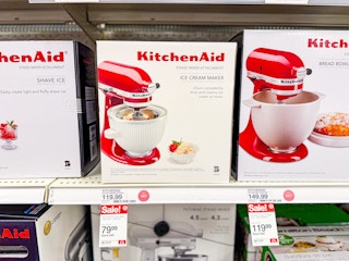 kitchenaid ice cream attachments on target shelf
