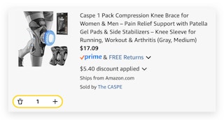 Caspe 1 Pack Compression Knee Brace