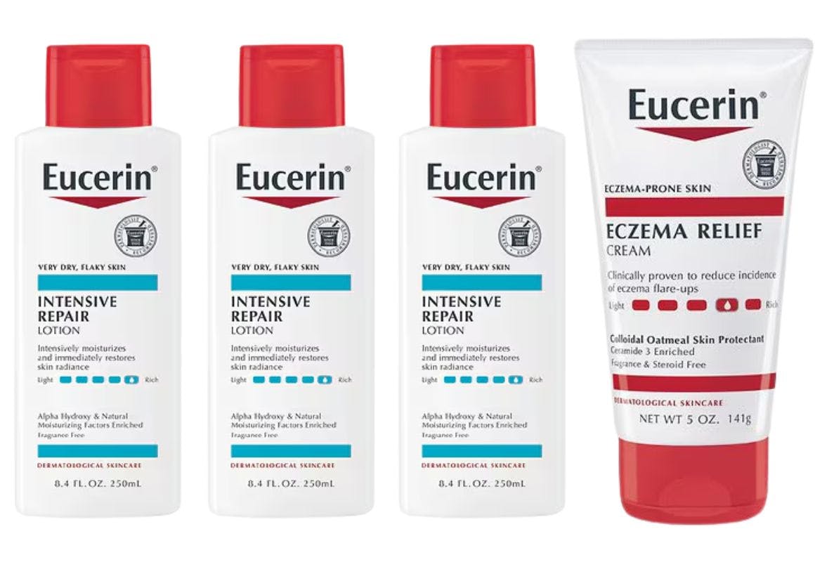 4 Eucerin Lotions