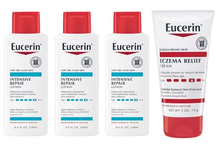 4 Eucerin Lotions