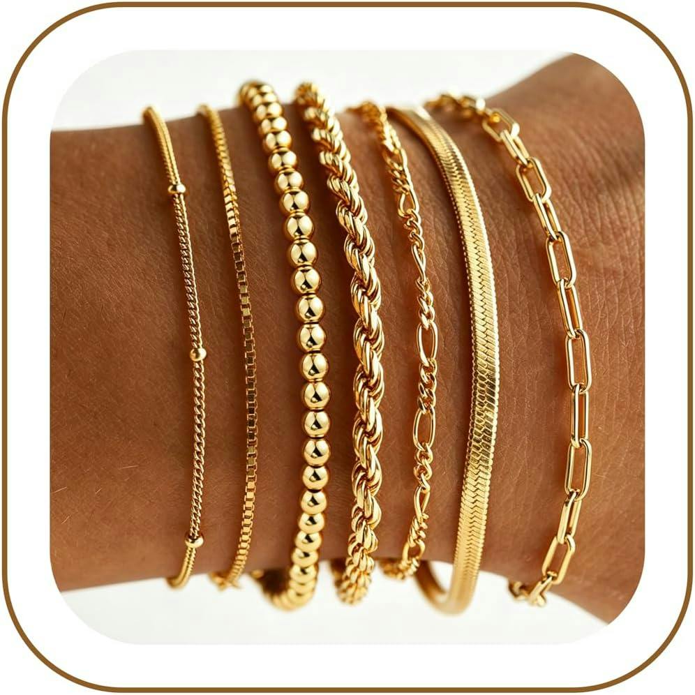 Gold Bracelet Set