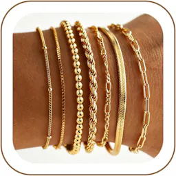 Gold Bracelet Set