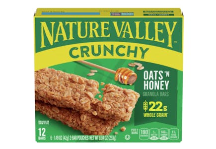 3 Nature Valley Bars Boxes