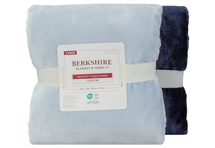 Berkshire Velvetsoft Throw Set