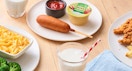 Photo of some of Applebee's kids meals, which are free a few times per year.