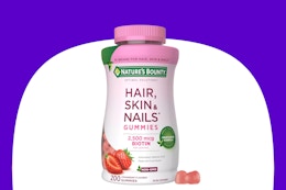 Nature's Bounty Biotin Gummies, as Low as $9.51 on Amazon card image