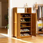 Bamboo Shoe Cabinet