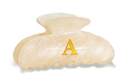 Glitter Initial Hair Clip