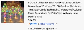 Christmas Solar Pathway Lights