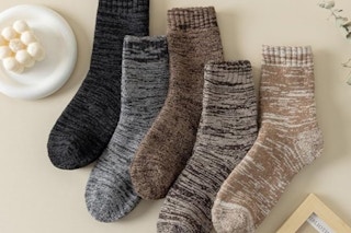 women's wool socks on a table