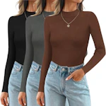 Ekouaer Mock Turtleneck 3-Pack