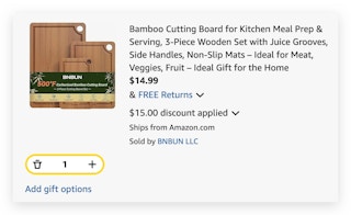 Bamboo Cutting Board for Kitchen Meal Prep & Serving