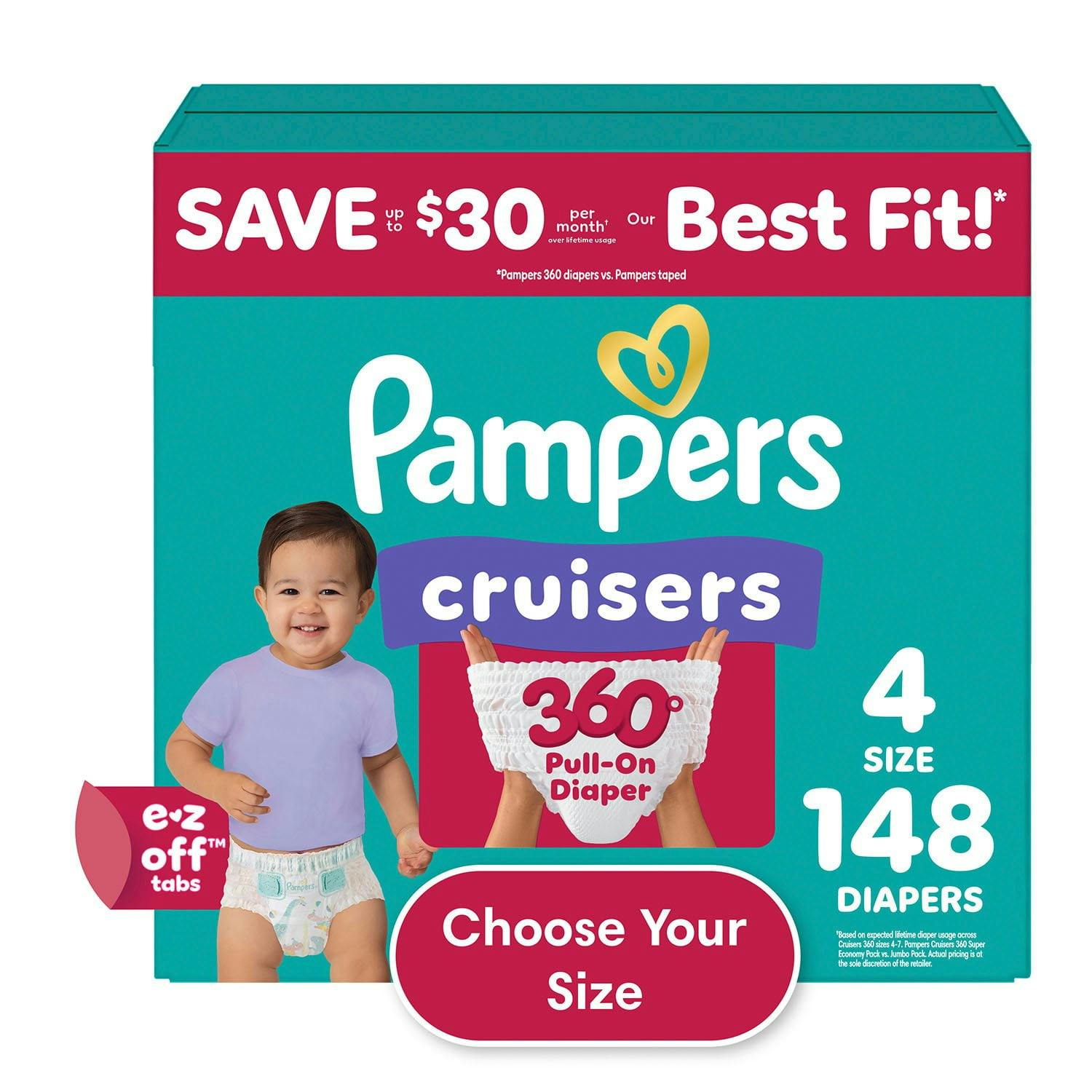 Pampers Cruisers 360 Diapers Box