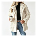 Women's Cable Fleece Coat