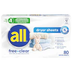 4 all Fabric Softener Dryer Sheet Boxes