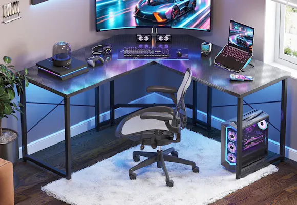 L-Shaped Gaming Desk, Only $45 at Walmart (Reg. $99)