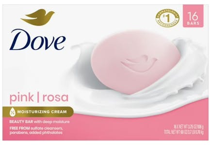 Dove Pink Beauty Bar Soap 16-Pack