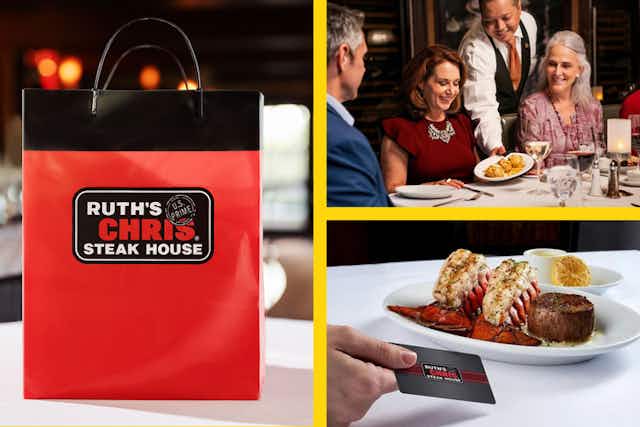 Get a $50 Ruth's Chris Gift Card for Just $38 at Giftory card image