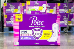 poise products in store floor