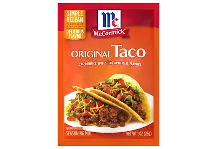 3 McCormick Taco Seasonings