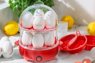 a bella egg cooker on a table